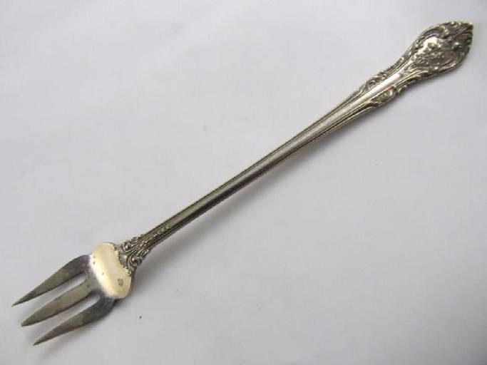 Gorham King Edward Sterling Seafood Cocktail Fork Xlnt