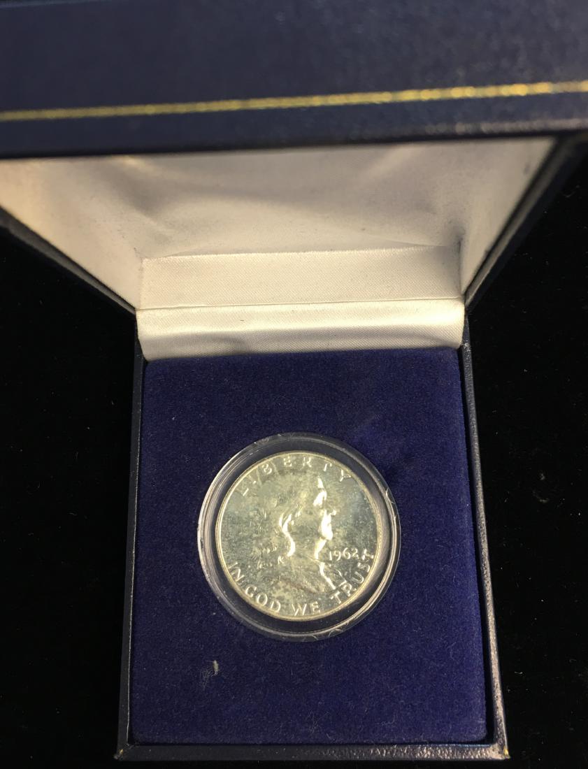 1962-P 50C Franklin Silver Half Dollar Proof in a box (1 of 3)