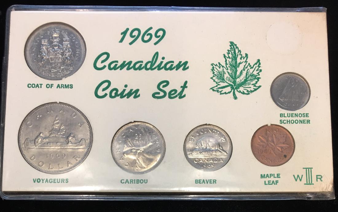 1969 Canadian Coin Set of 6 Coins Specimen (1 of 2)