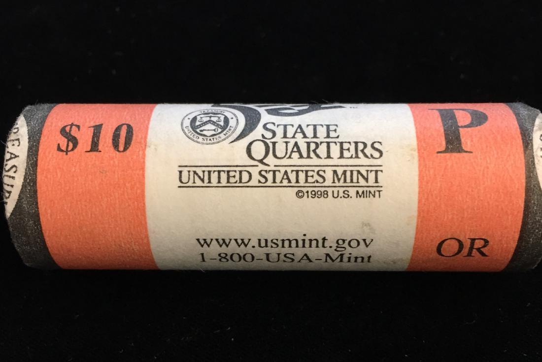 2005-P 25c Oregon Quarter US Mint Roll of 40 - $10 (1 of 2)