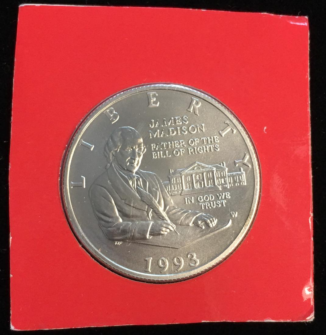 1993-W 50c Bill of Rights Modern Commemorative Silver (1 of 2)