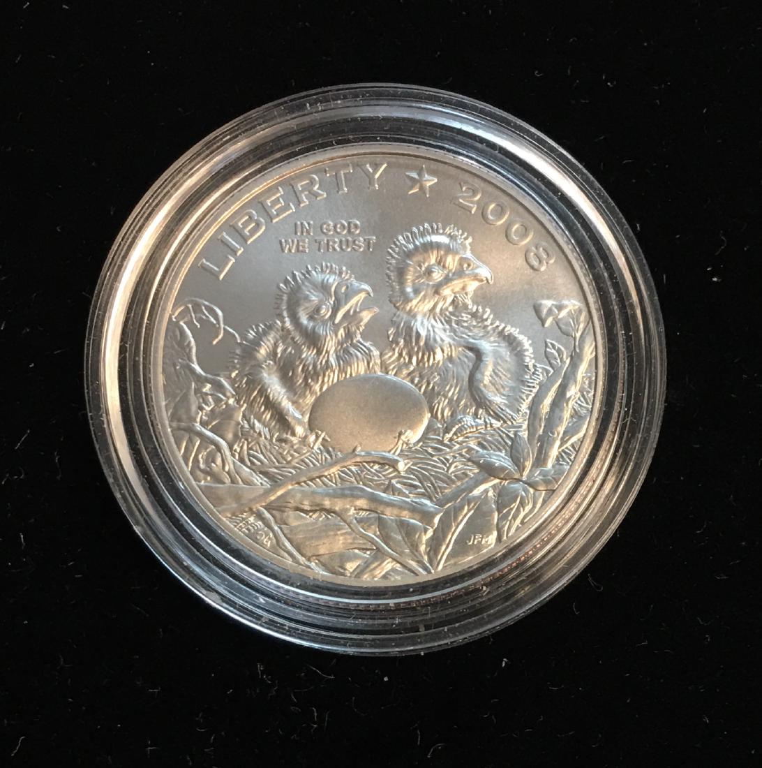 2008-S 50c Bald Eagle Modern Commemorative Half Dollar (1 of 2)