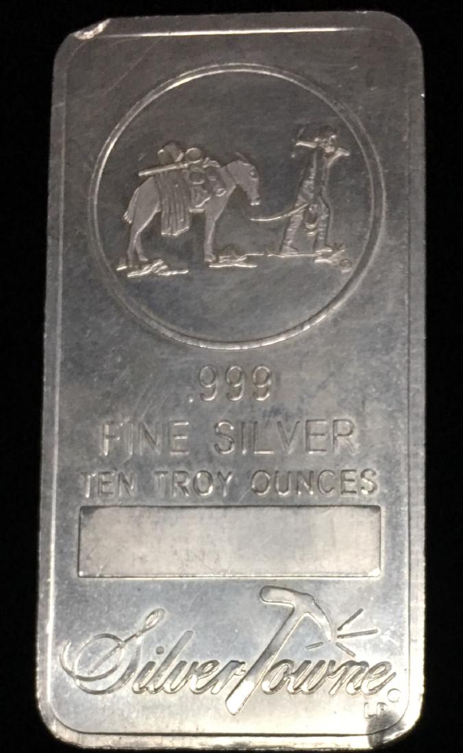 Vintage SilverTowne Prospector 10 tr oz .999 Fine (1 of 2)