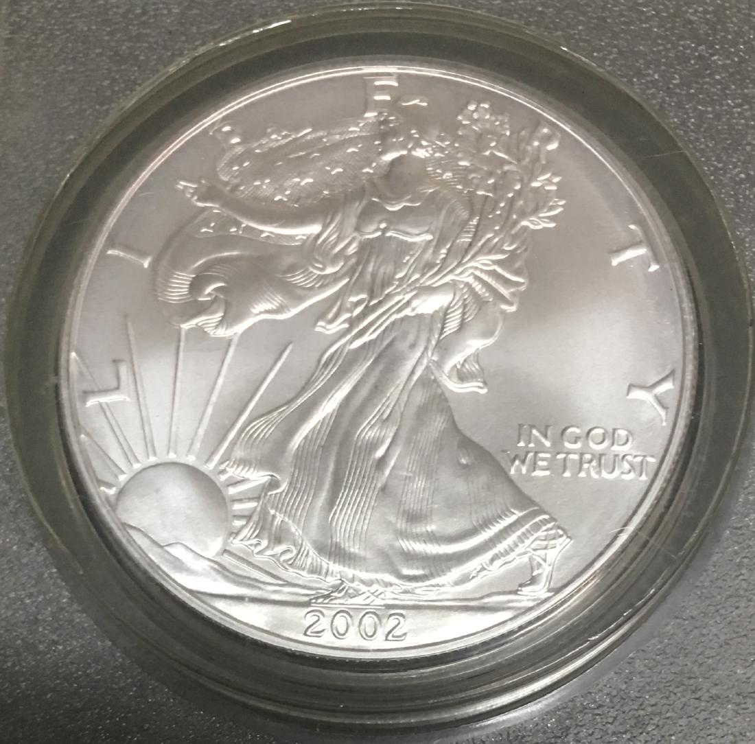 2002 $1 American Silver Eagle DCGS MS69 1 oz. Fine (1 of 4)
