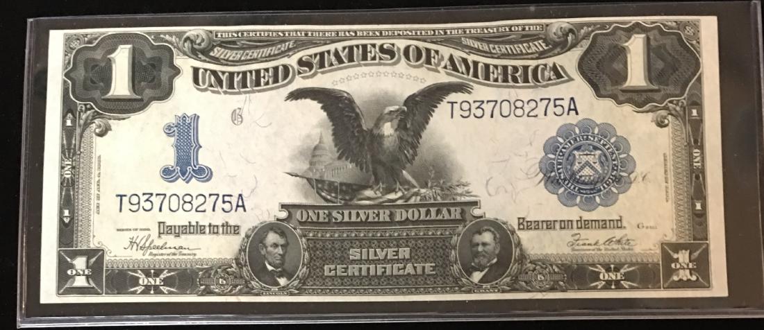 1899 $1 Large Size Silver Certificate Black Eagle GEM (1 of 2)