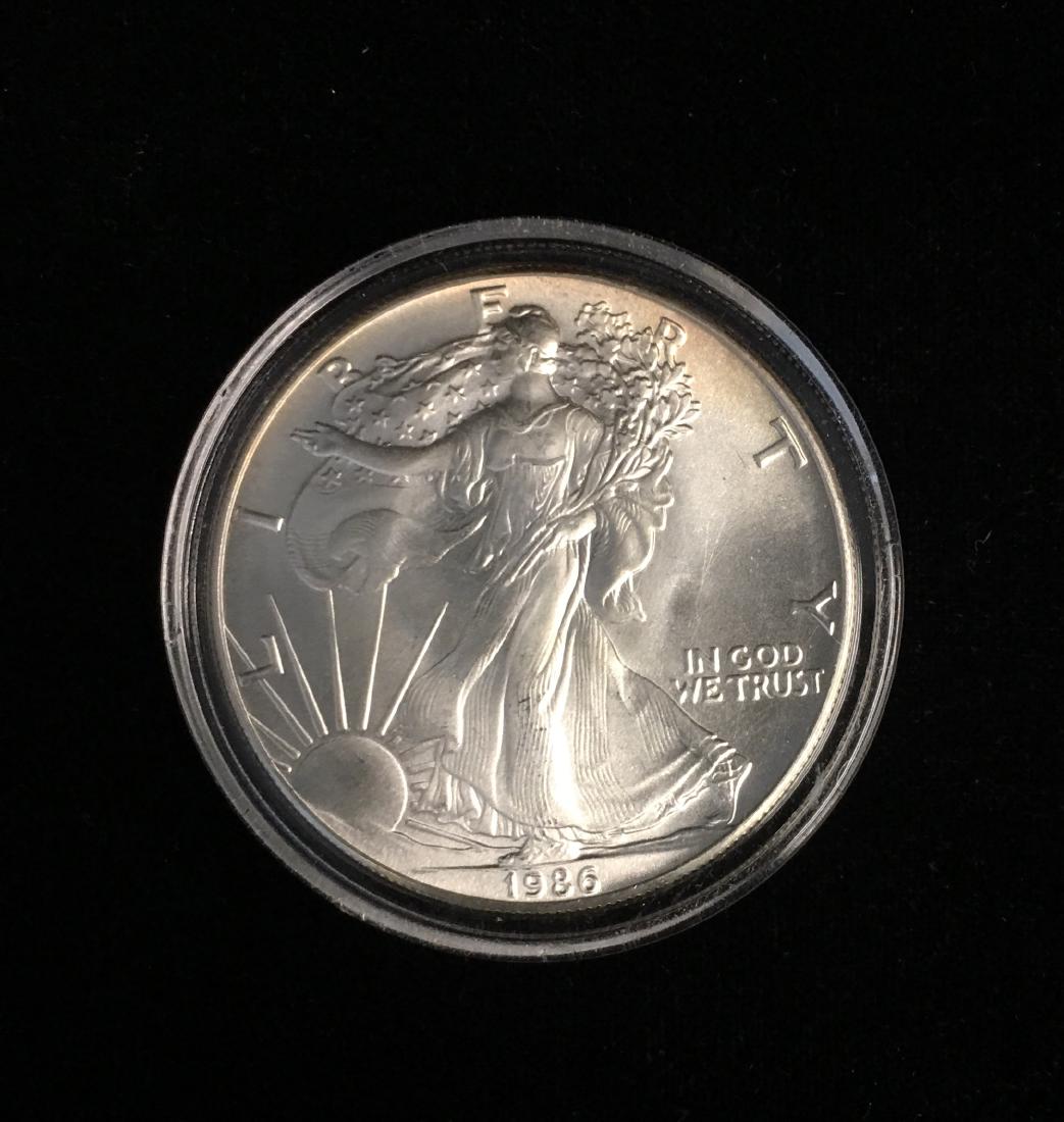 1986 $1 American Silver Eagle BU (1 of 2)