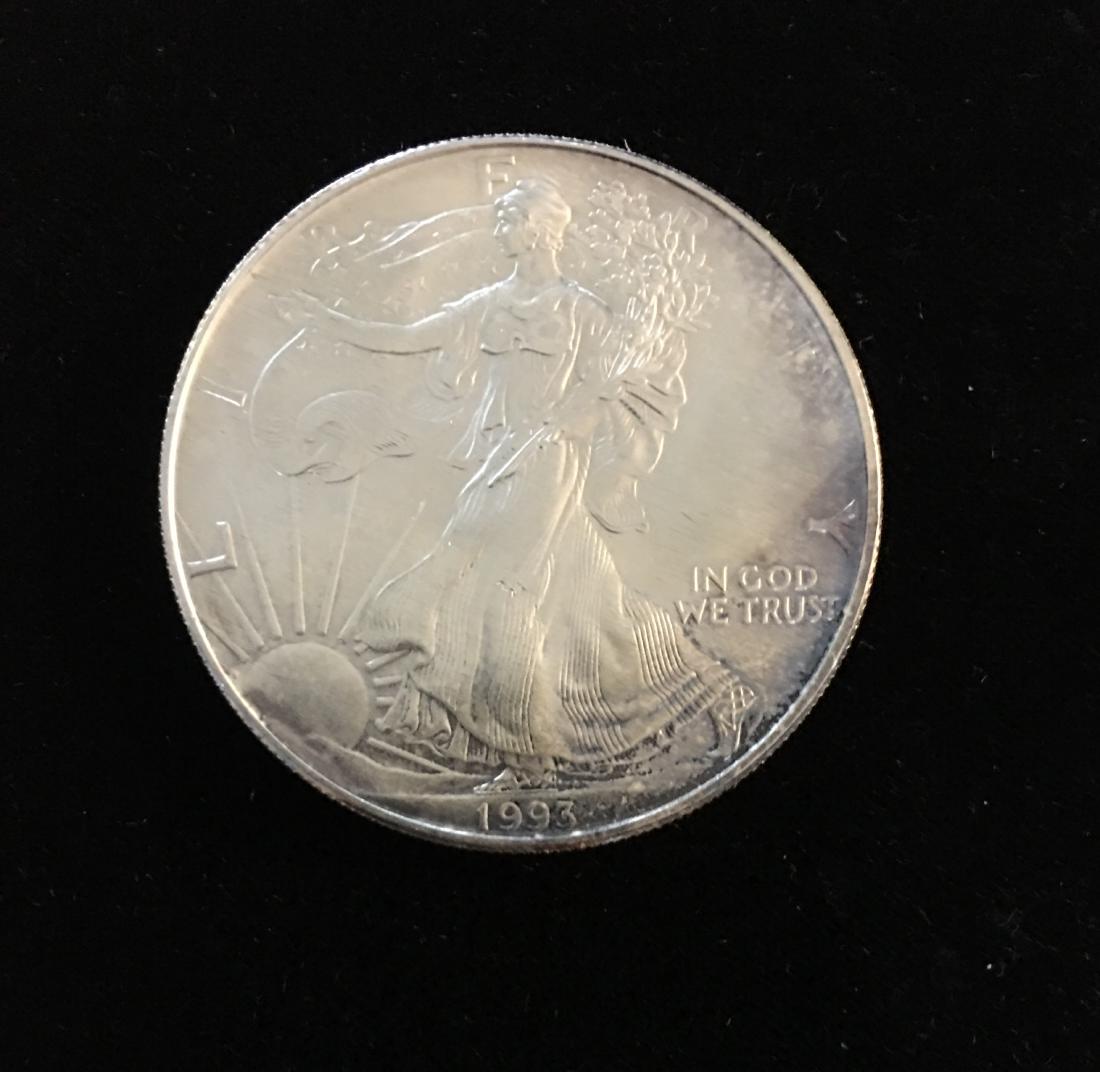 1993 $1 American Silver Eagle BU (1 of 2)