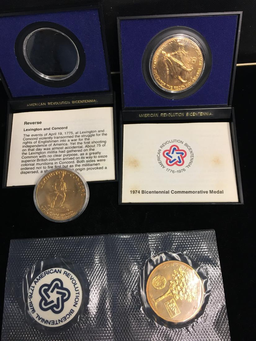 Set of 3 American Revolution Bicentennial Medals: 1974: Set of 3 American Revolution Bicentennial Medals: 1974 J. Adams; 1975 P. Revere; 1976 G. Washington