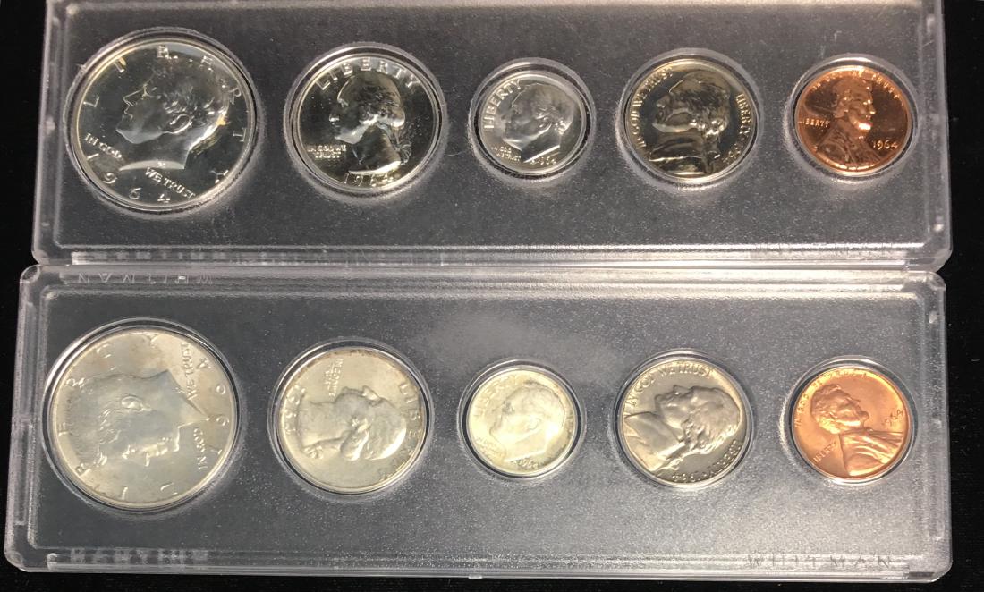 Set of 2 - 1964-P U.S. Proof Sets BU & Proof (1 of 2)