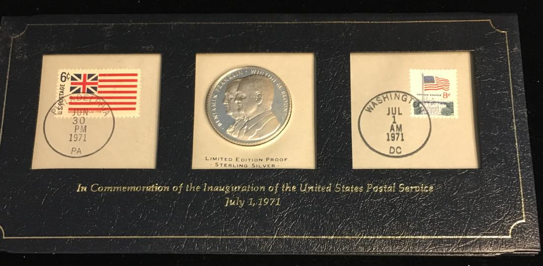 FRANKLIN MINT INAUGURATION OF THE USPS COVER WITH (1 of 2)