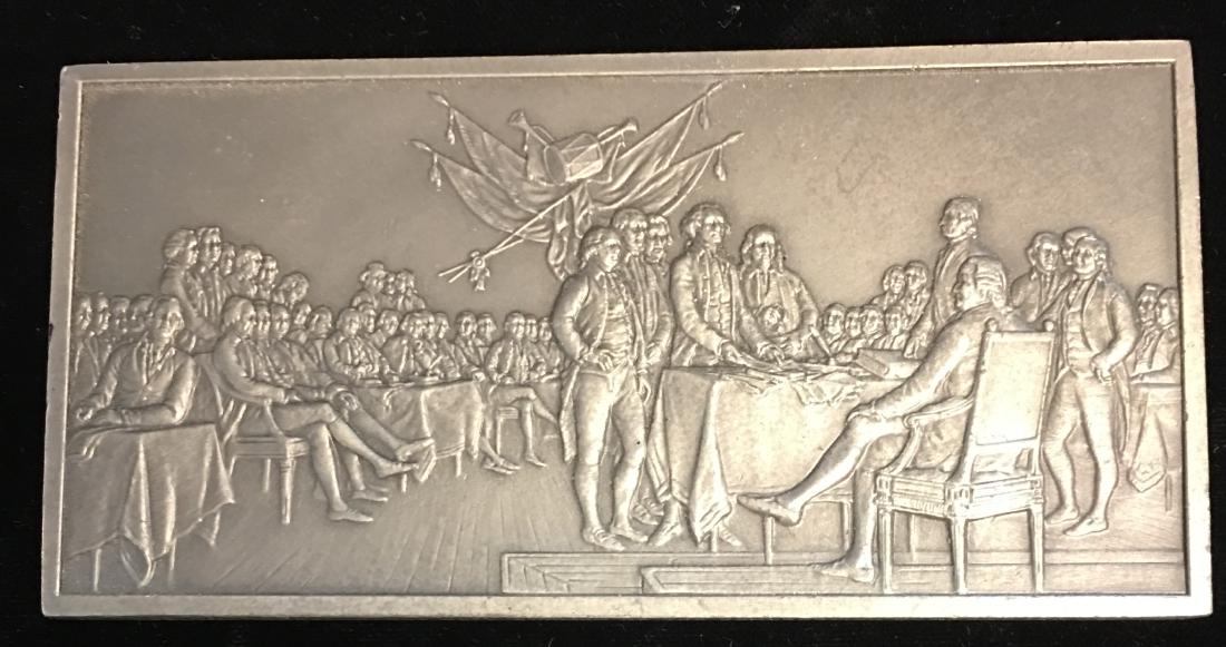 Art Bar Fine Pewter - Official Independence Hall: Art Bar Fine Pewter - Official Independence Hall Signing of The Declaration Commemorative