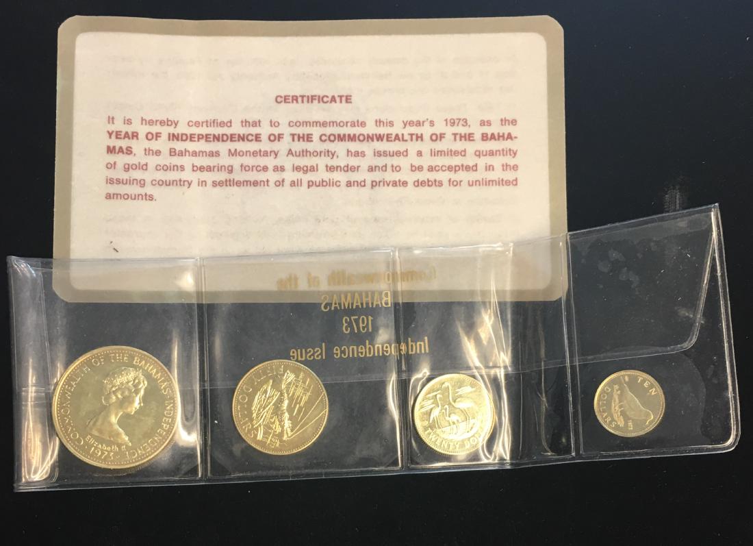 1973 Commonwealth of the Bahamas Independence Issue 4pc (1 of 2)