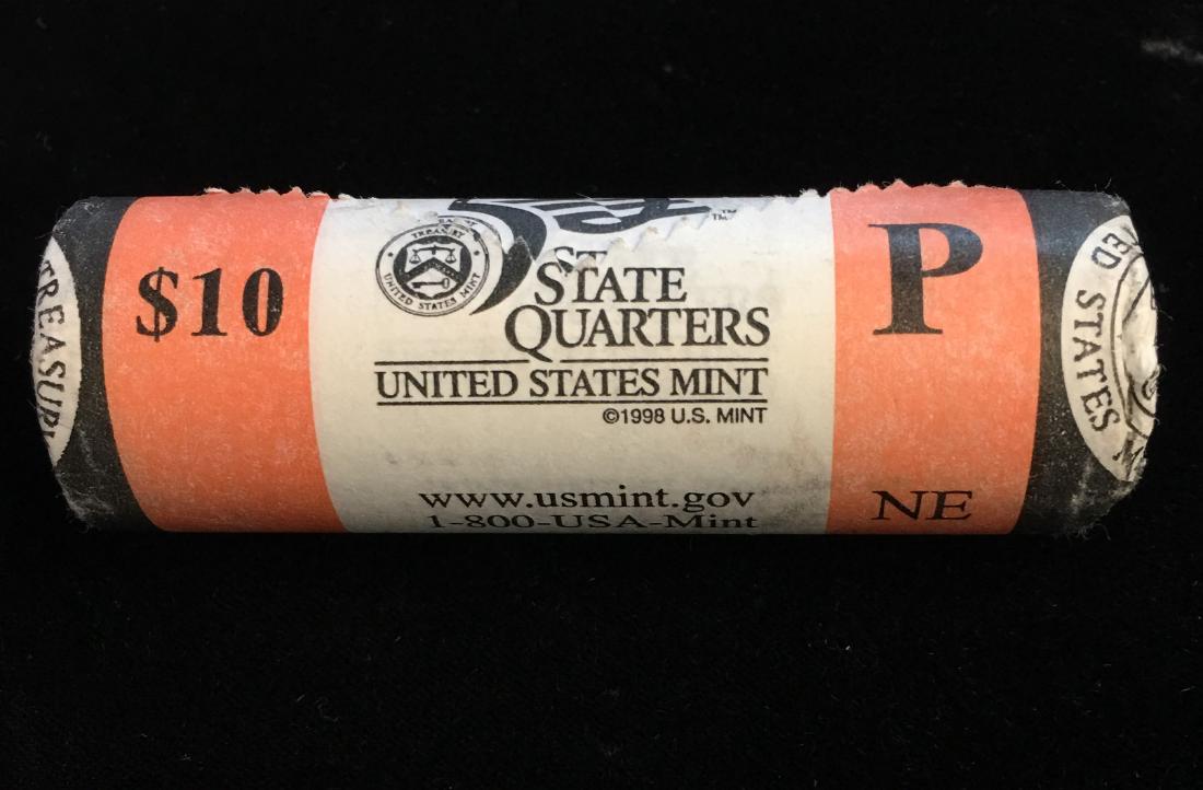 2006-P 25c Nebraska Quarter US Mint Roll of 40 - $10: 2006-P 25c Nebraska Quarter US Mint Roll of 40 - $10 Value