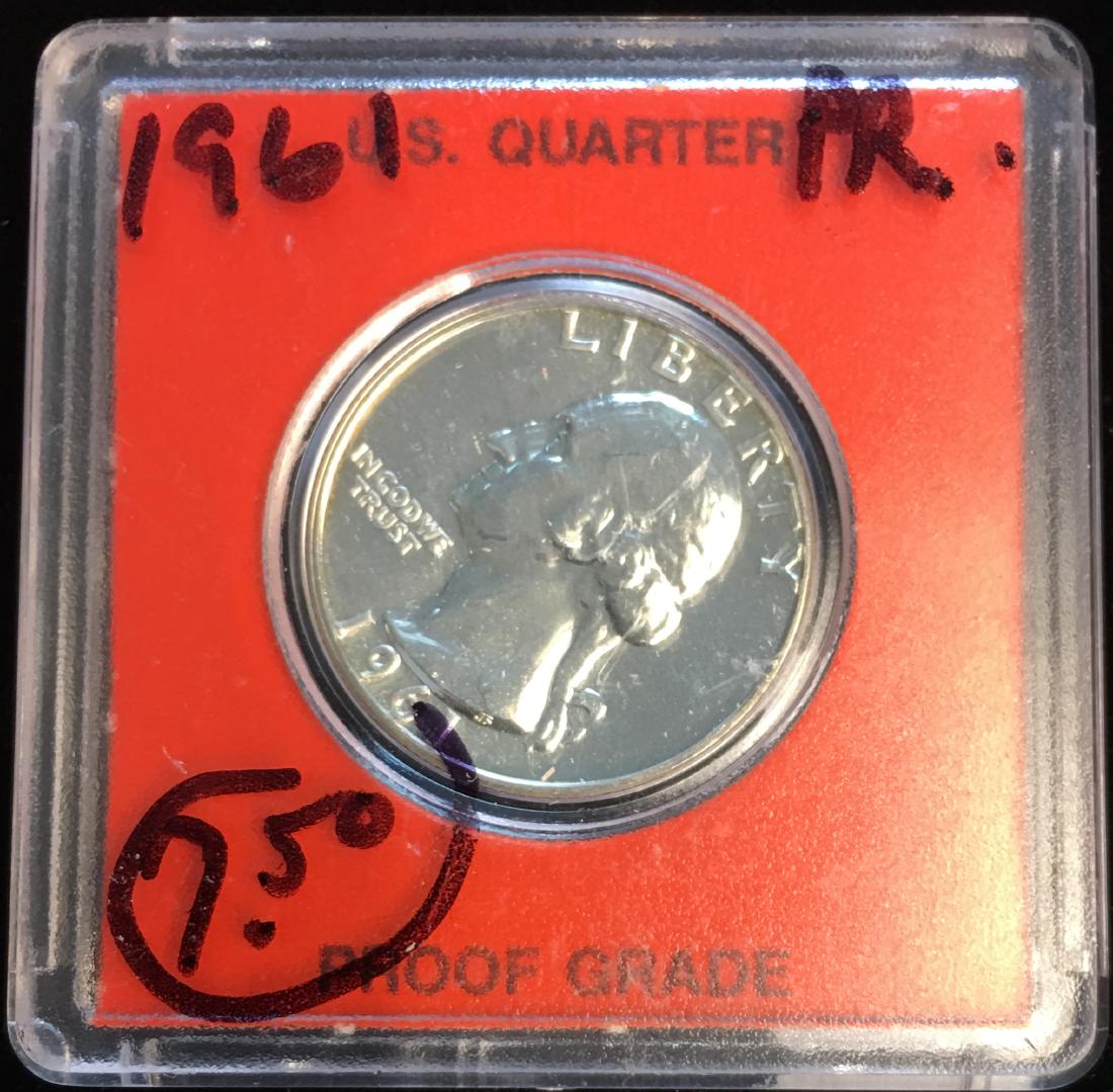 1961-P 25C Washington Silver Quarter Proof (1 of 2)