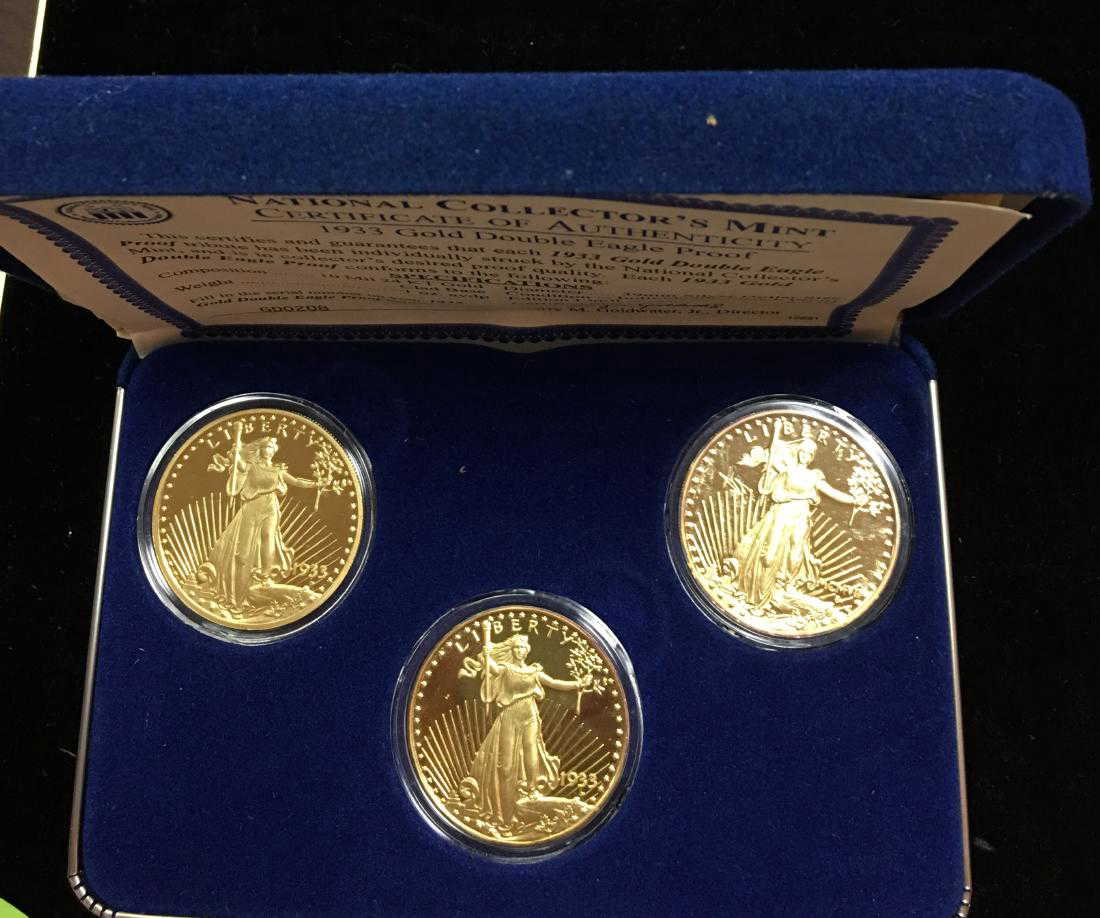 National Collector's Mint 24K GOLD 1907 & 1933 Double