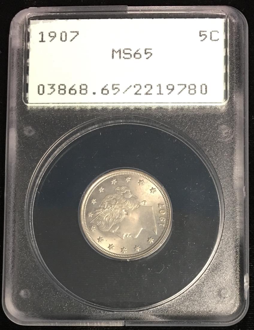 1907 5C Liberty Nickel PCGS MS65 (1 of 2)