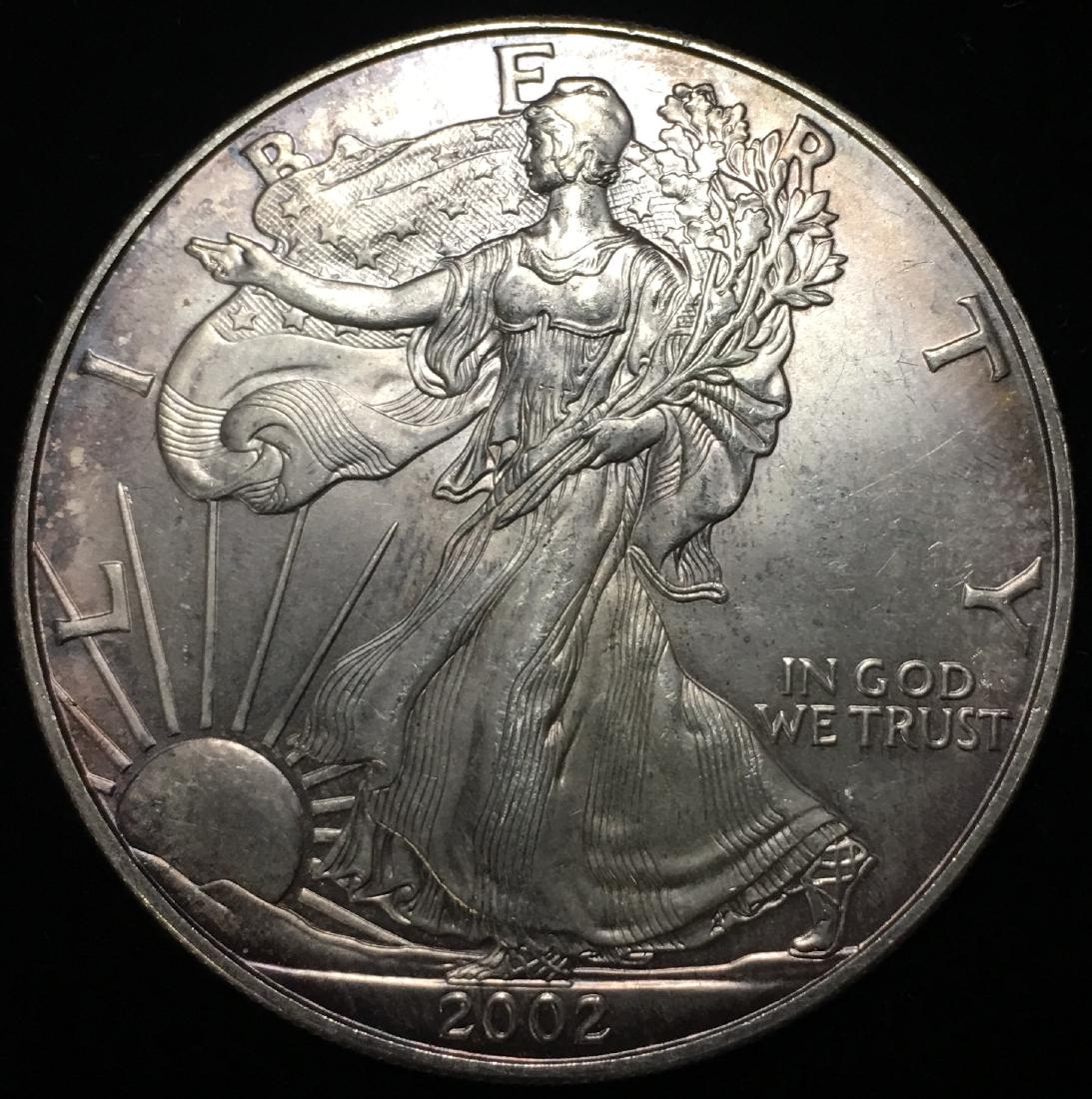2002 $1 American Silver Eagle BU (1 of 2)