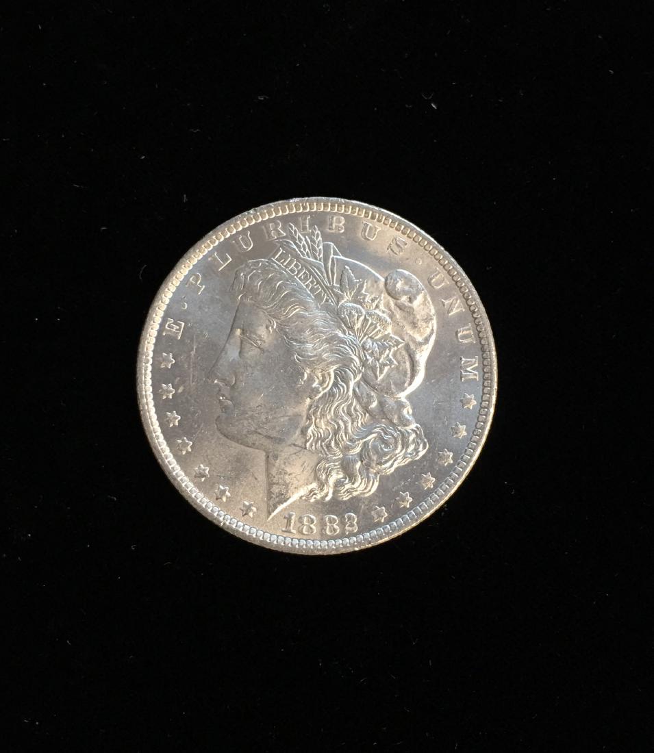 1882-CC $1 Morgan Silver Dollar GEM BU Blast White (1 of 3)