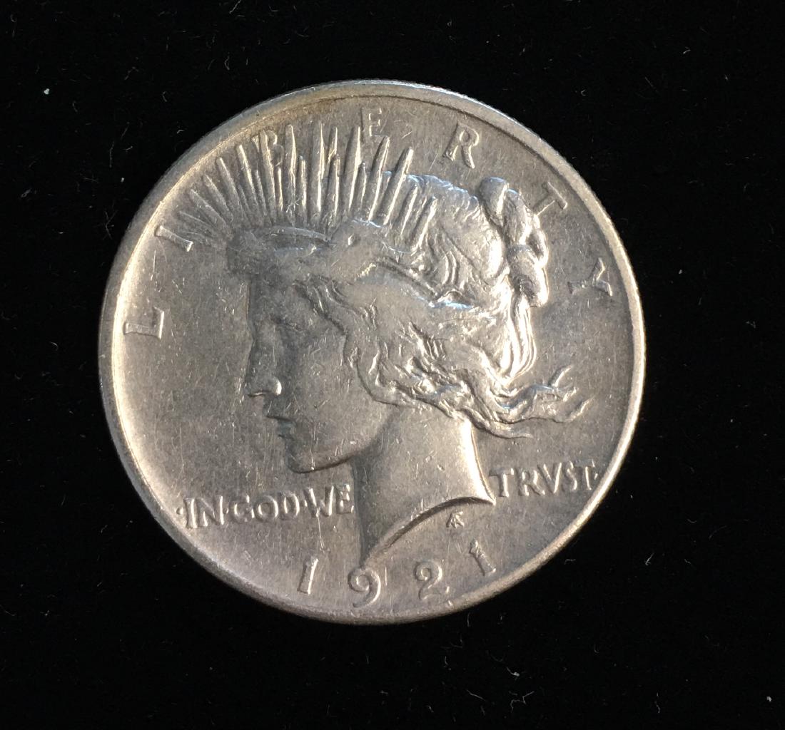 1921-P $1 Peace Silver Dollar VF Key Date (1 of 2)