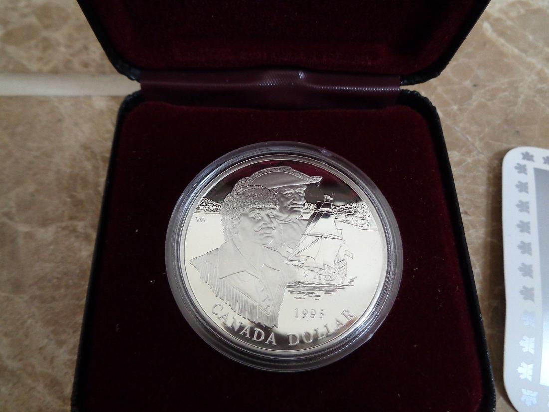 1995 Canada .925 Fine Proof Silver Dollar- Hudson's Bay (1 of 2)