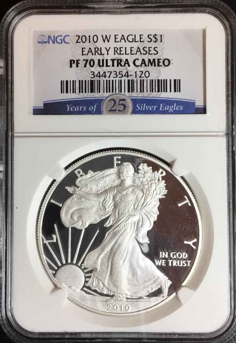 2010-W $1 Proof American Silver Eagle NGC PF70 Ultra (1 of 1)