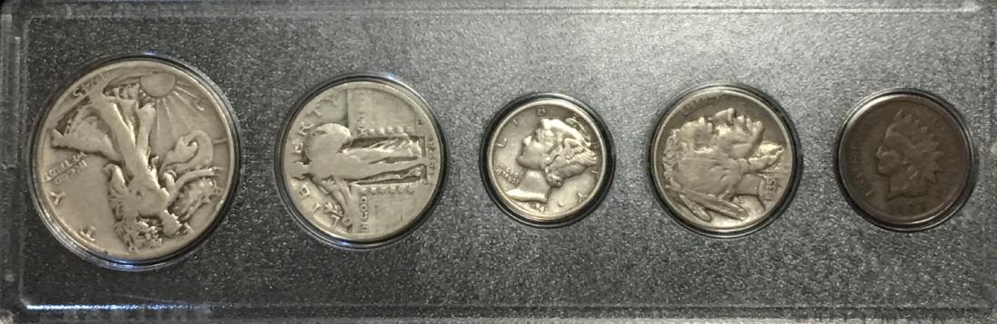 US Type Set: 1942-P Walking 50c, 1927-P Standing (1 of 6)