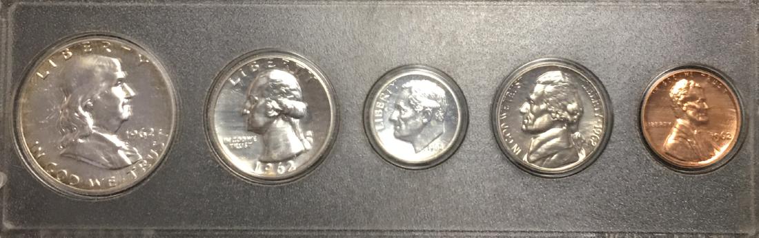 1962 US Silver Proof Set - 5 Coin Set - Silver Coins: (1 of 6)