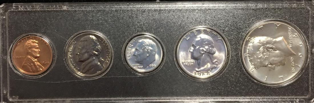 1964 US Silver Proof Set - 5 Coin Set - Silver Coins: (1 of 6)