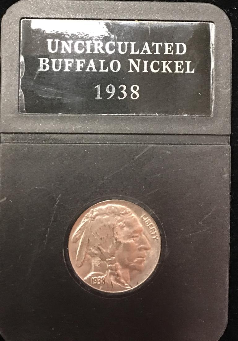 1938-D 5c Buffalo Nickel Uncirculated (1 of 2)