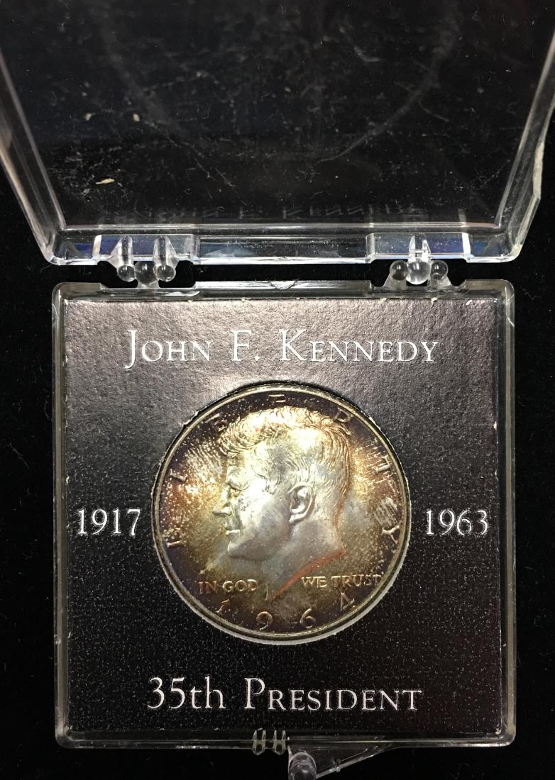 1964-P 50c Kennedy Silver Half Dollar in case - Nice (1 of 4)