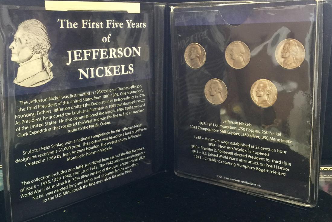 The First Five Yars of Jefferson Nickels Collection - (1 of 3)