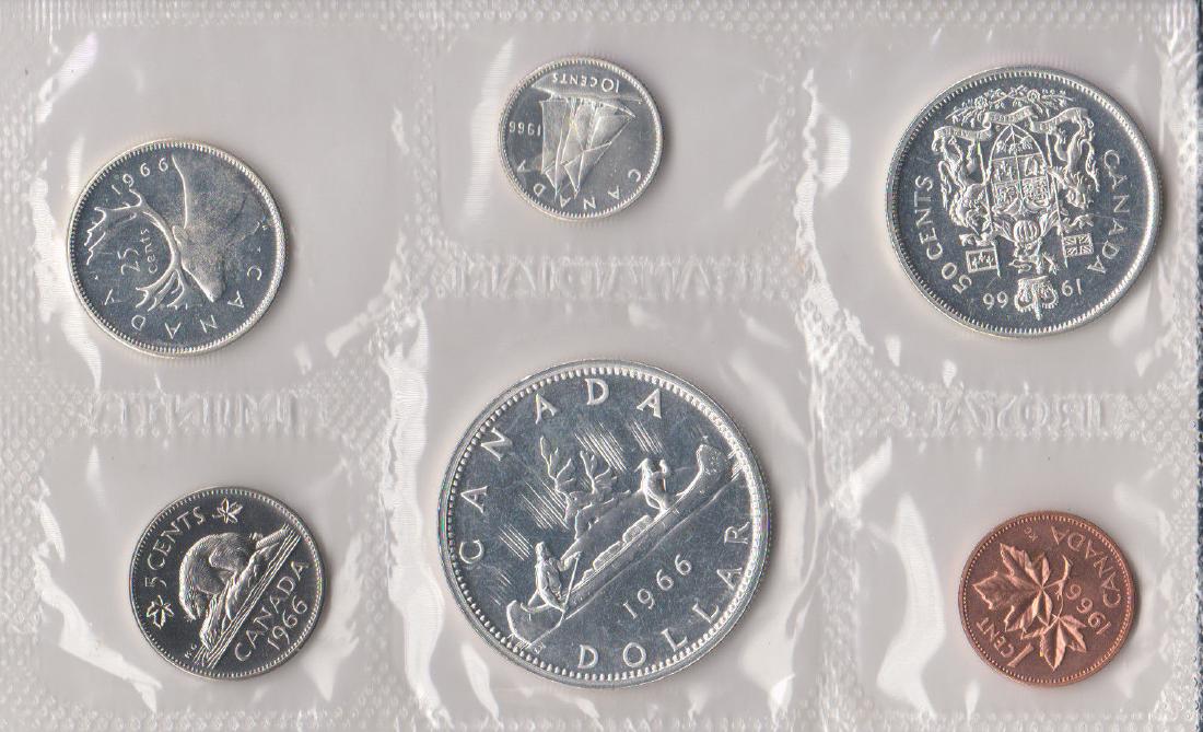 1966 Canada Proof - Like 6 Coin Mint Set in Original (1 of 2)
