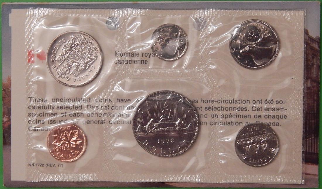 1978 Canada Proof-Like 6 Coin Mint Set in Original (1 of 1)