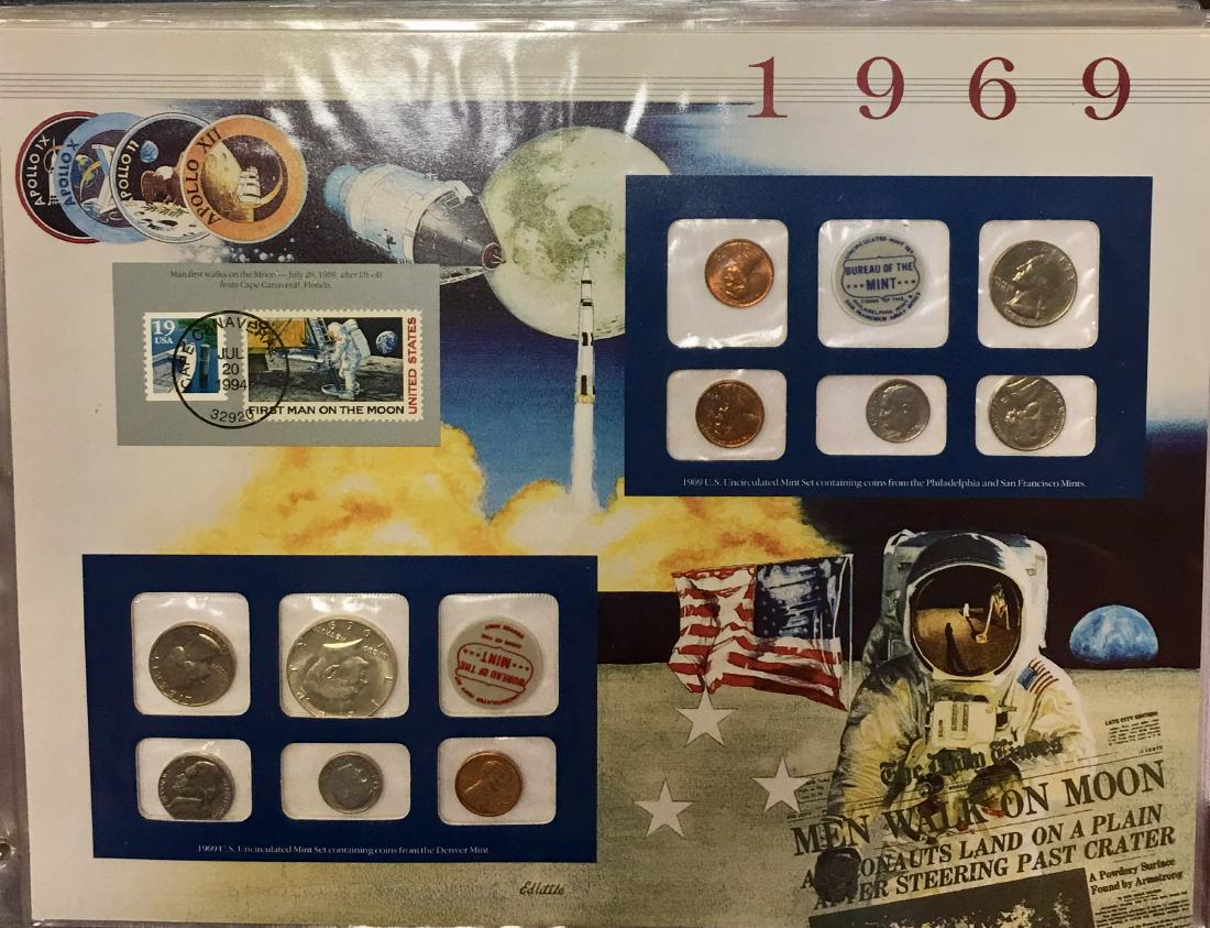 1969 Uncirculated P&D Mint Sets - Postal Commemorative (1 of 5)
