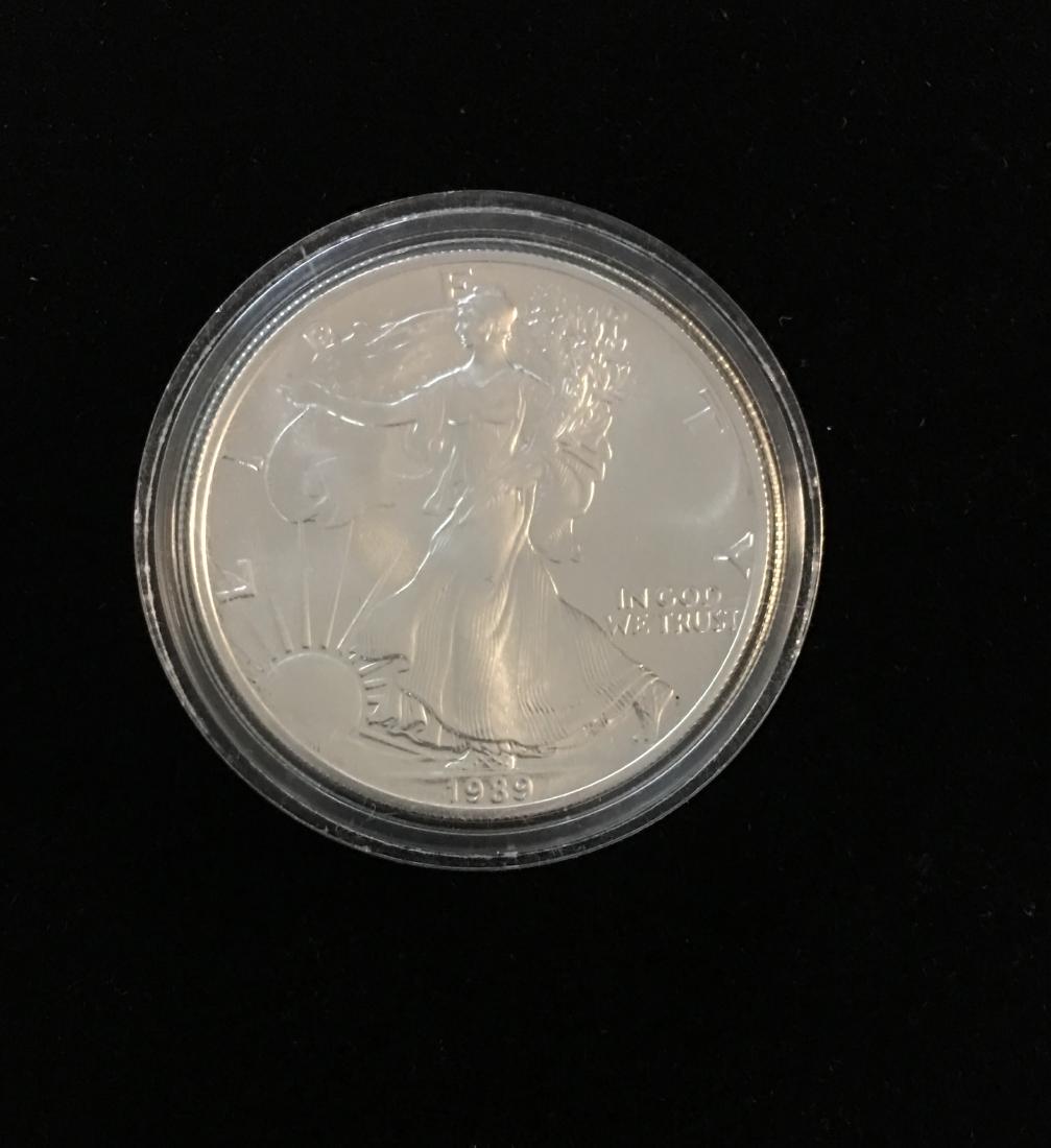 1989 $1 American Silver Eagle BU (1 of 2)