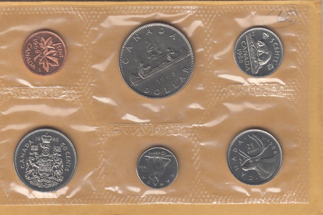 1968 Canada Proof-Like 6 Coin Mint Set in Original (1 of 2)