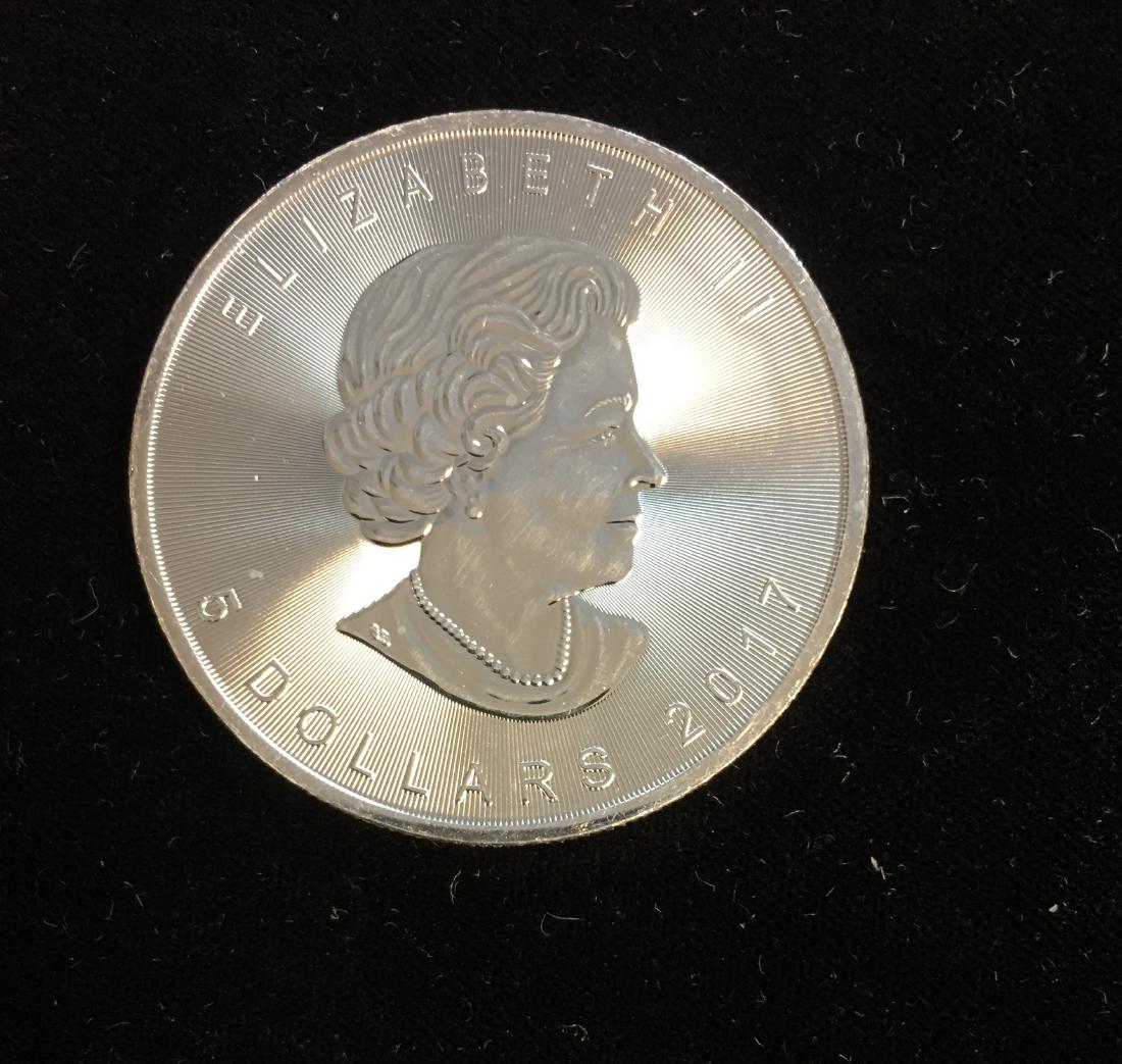 2017 $5 Canada Maple Leaf 1oz. Fine Silver BU (1 of 2)