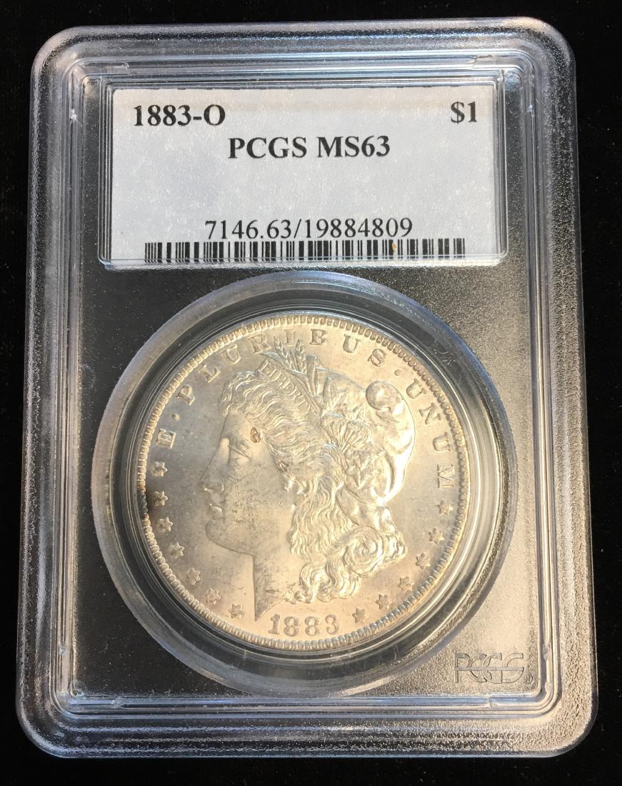 1883-O $1 Morgan Silver Dollar PCGS MS63 (1 of 2)