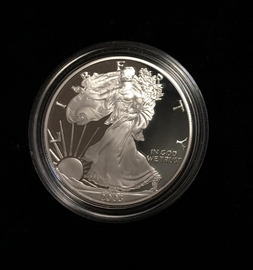 2003-W $1 American Silver Eagle Proof As Is (1 of 2)