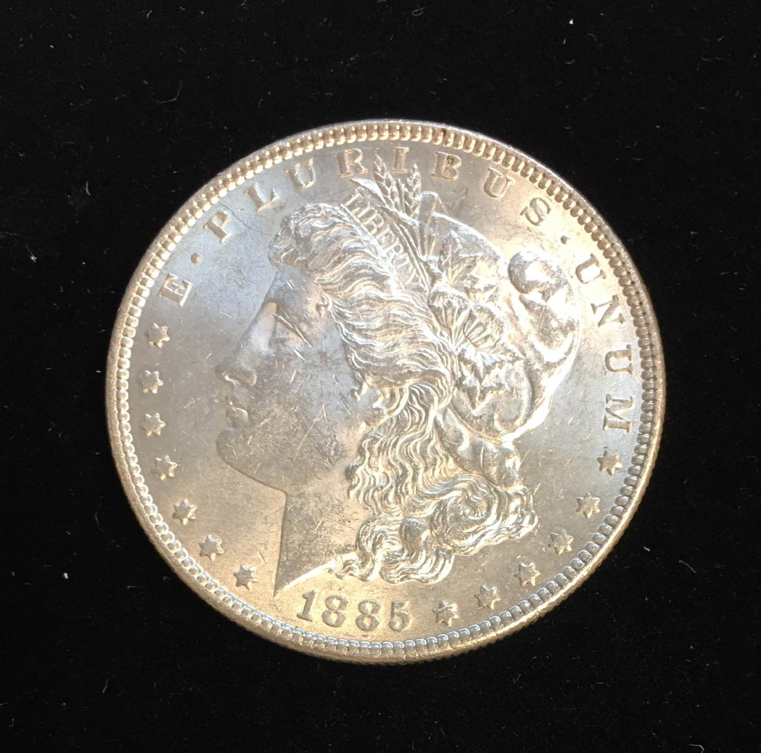 1885-P $1 Morgan Silver Dollar AU (1 of 2)