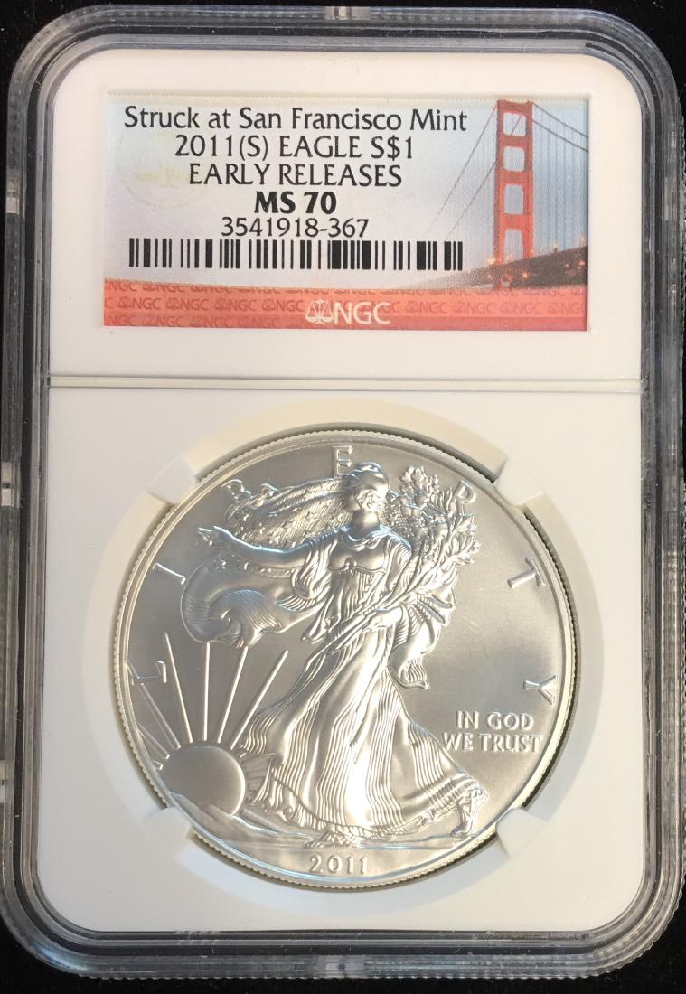 2011(S) $1 American Silver Eagle Early Releases 1 oz. (1 of 2)