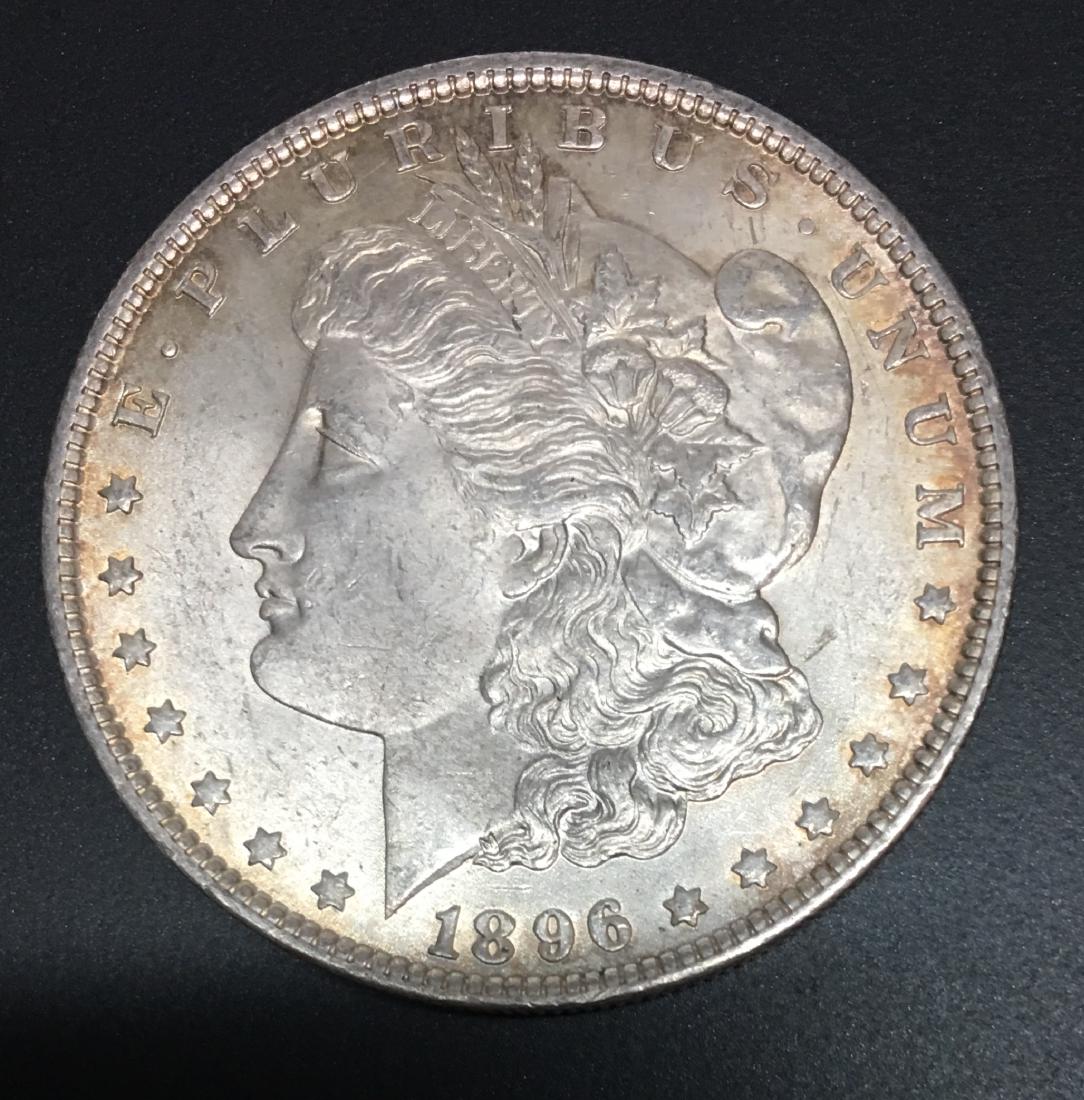 1896-P $1 Morgan Silver Dollar Unc. (1 of 2)