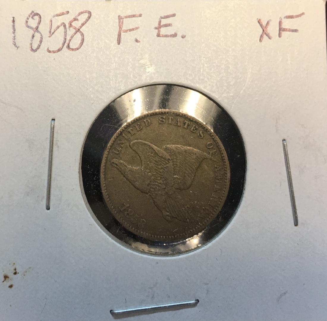 1858 1C Flying Eagle Cent Small Letters Flying Eagle (1 of 2)