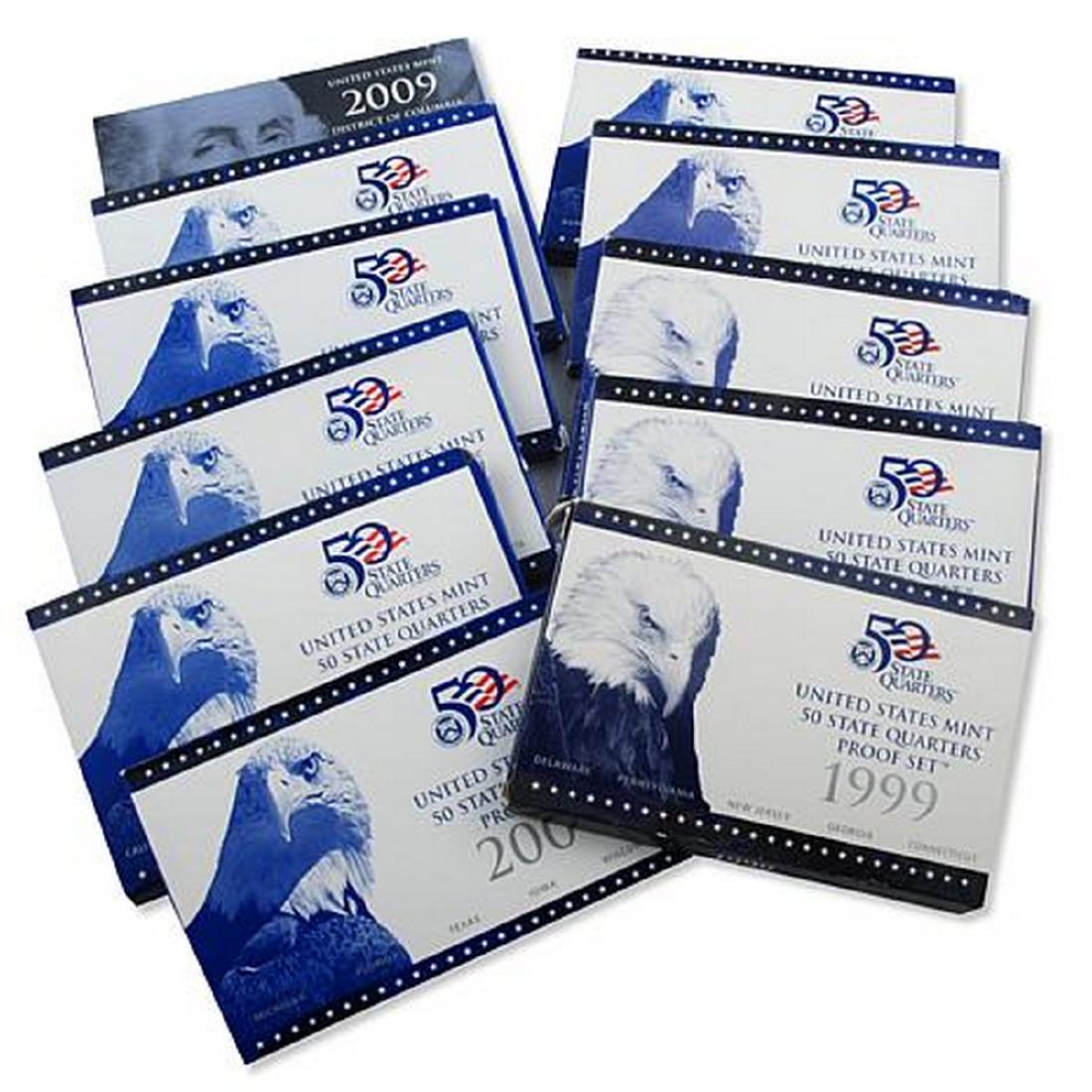 1999-2009 U.S. Mint Quarters Proof Sets (1 of 3)