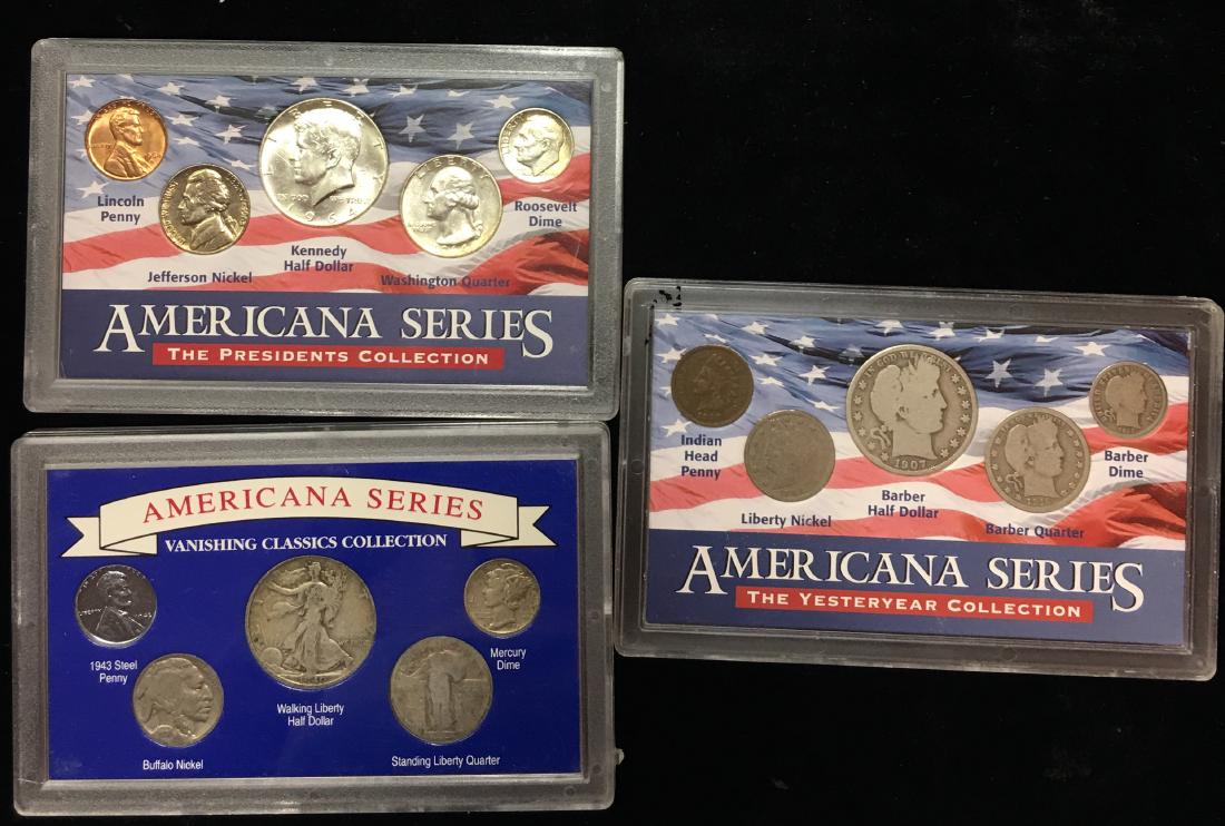 Set of 3 American Series Silver Type Sets: Vanishing (1 of 5)