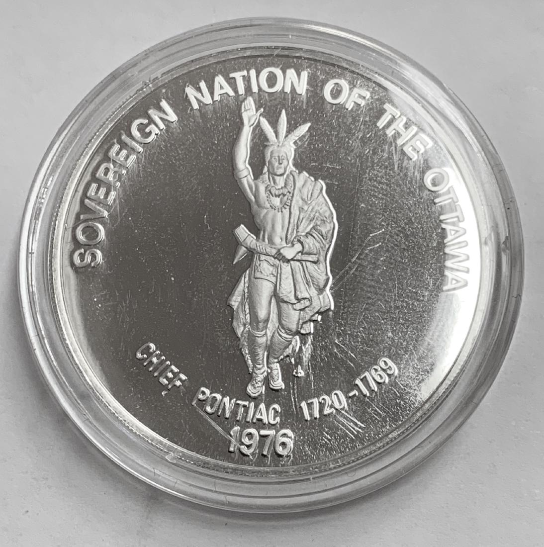 1976 Sovereign Nation Of The Ottawa Silver Round 1oz (1 of 2)