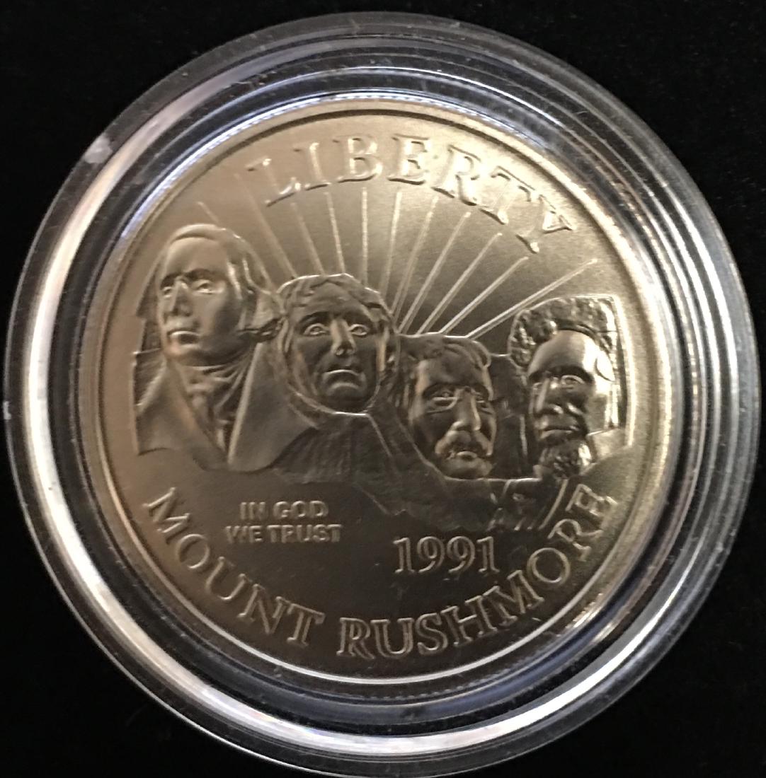 1991-D 50c Mount Rushmore Golden Anniversary (1 of 2)