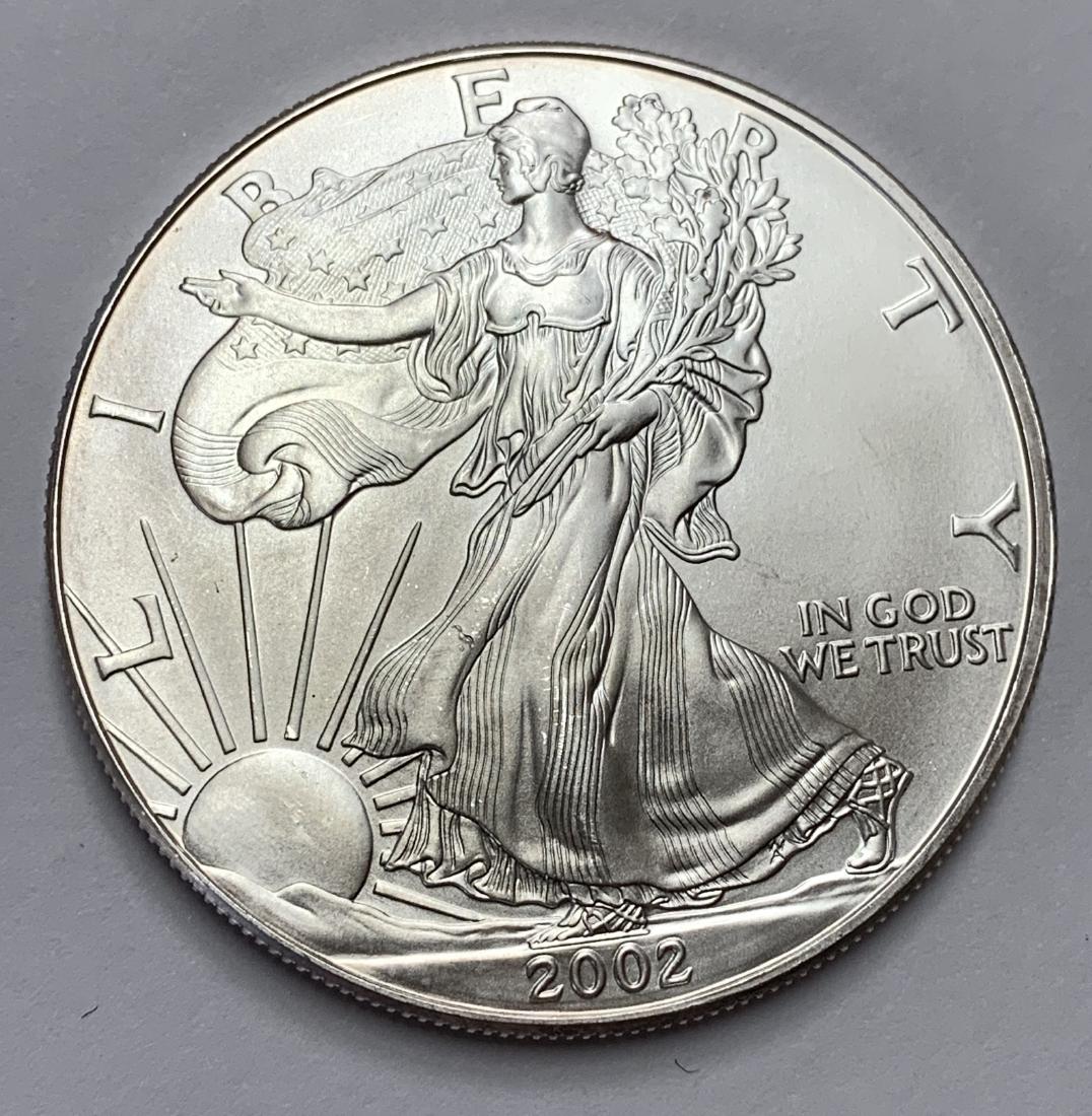 2002 $1 American Silver Eagle BU (1 of 4)