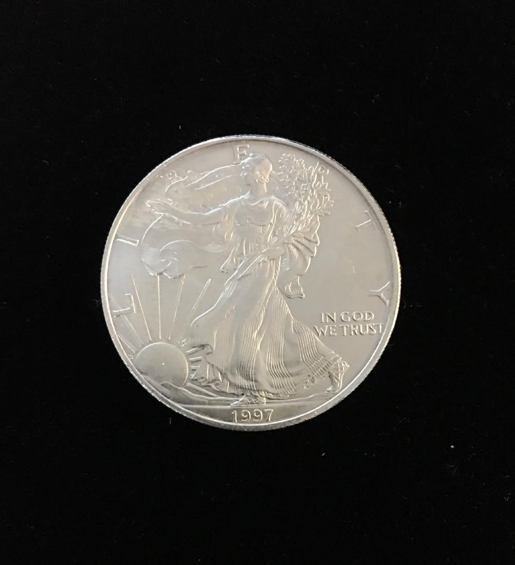 1997 $1 American Silver Eagle 1oz BU (1 of 2)