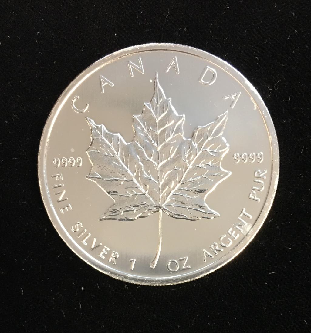 2009 $5 Canada Maple Leaf 1oz. Fine Silver BU (1 of 2)
